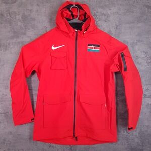 NIKE Pro Elite Kenya Team Issued Storm-Fit ADV Jacket Mens SMALL Red CI8885-602‎